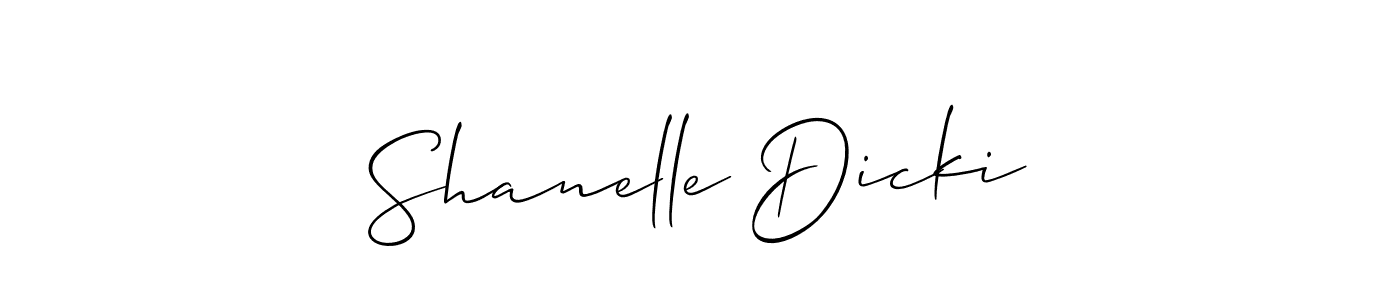 Similarly Allison_Script is the best handwritten signature design. Signature creator online .You can use it as an online autograph creator for name Shanelle Dicki. Shanelle Dicki signature style 2 images and pictures png