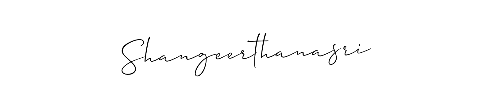 Also You can easily find your signature by using the search form. We will create Shangeerthanasri name handwritten signature images for you free of cost using Allison_Script sign style. Shangeerthanasri signature style 2 images and pictures png