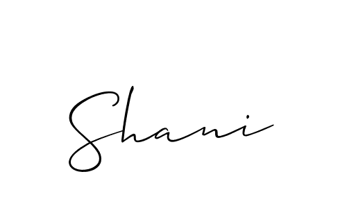 Use a signature maker to create a handwritten signature online. With this signature software, you can design (Allison_Script) your own signature for name Shani. Shani signature style 2 images and pictures png
