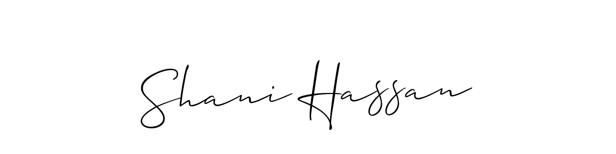 Once you've used our free online signature maker to create your best signature Allison_Script style, it's time to enjoy all of the benefits that Shani Hassan name signing documents. Shani Hassan signature style 2 images and pictures png