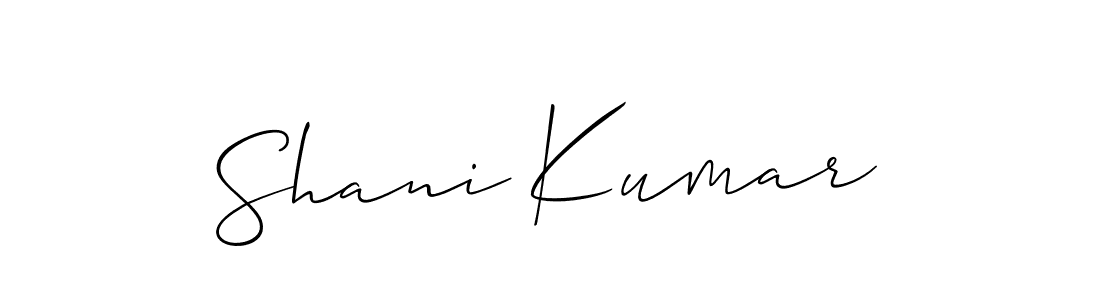 The best way (Allison_Script) to make a short signature is to pick only two or three words in your name. The name Shani Kumar include a total of six letters. For converting this name. Shani Kumar signature style 2 images and pictures png