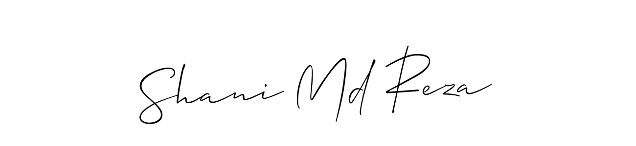 Also we have Shani Md Reza name is the best signature style. Create professional handwritten signature collection using Allison_Script autograph style. Shani Md Reza signature style 2 images and pictures png