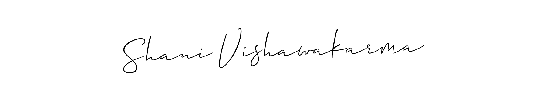 This is the best signature style for the Shani Vishawakarma name. Also you like these signature font (Allison_Script). Mix name signature. Shani Vishawakarma signature style 2 images and pictures png