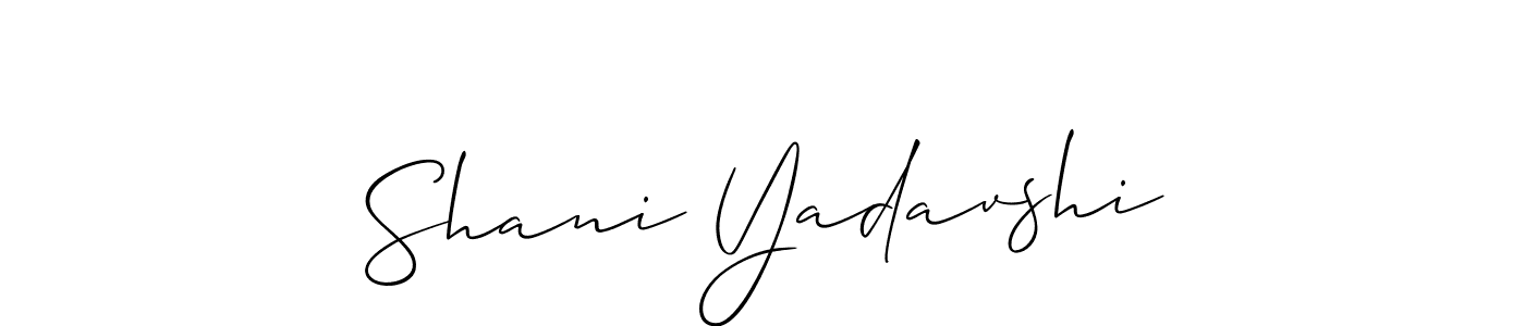 Also You can easily find your signature by using the search form. We will create Shani Yadavshi name handwritten signature images for you free of cost using Allison_Script sign style. Shani Yadavshi signature style 2 images and pictures png