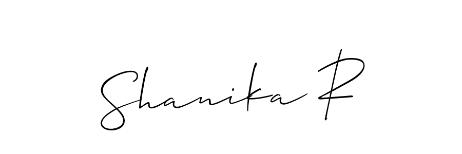 Make a beautiful signature design for name Shanika R. Use this online signature maker to create a handwritten signature for free. Shanika R signature style 2 images and pictures png