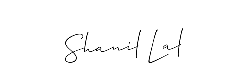 Also we have Shanil Lal name is the best signature style. Create professional handwritten signature collection using Allison_Script autograph style. Shanil Lal signature style 2 images and pictures png