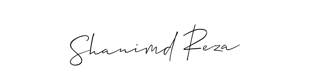 Create a beautiful signature design for name Shanimd Reza. With this signature (Allison_Script) fonts, you can make a handwritten signature for free. Shanimd Reza signature style 2 images and pictures png