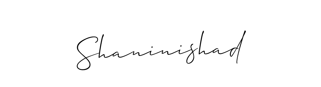Make a beautiful signature design for name Shaninishad. With this signature (Allison_Script) style, you can create a handwritten signature for free. Shaninishad signature style 2 images and pictures png