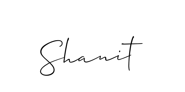 The best way (Allison_Script) to make a short signature is to pick only two or three words in your name. The name Shanit include a total of six letters. For converting this name. Shanit signature style 2 images and pictures png