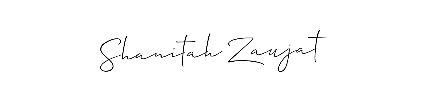 Best and Professional Signature Style for Shanitah Zaujat. Allison_Script Best Signature Style Collection. Shanitah Zaujat signature style 2 images and pictures png