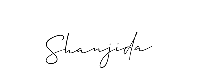 Also we have Shanjida name is the best signature style. Create professional handwritten signature collection using Allison_Script autograph style. Shanjida signature style 2 images and pictures png