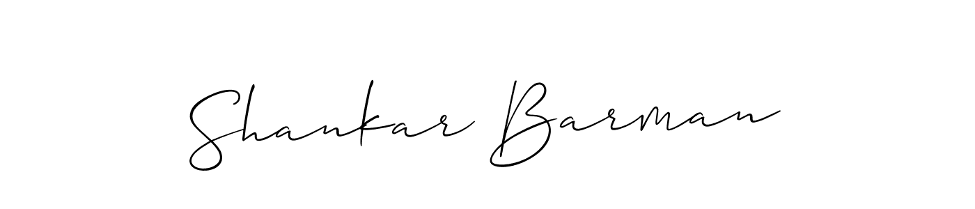 Allison_Script is a professional signature style that is perfect for those who want to add a touch of class to their signature. It is also a great choice for those who want to make their signature more unique. Get Shankar Barman name to fancy signature for free. Shankar Barman signature style 2 images and pictures png