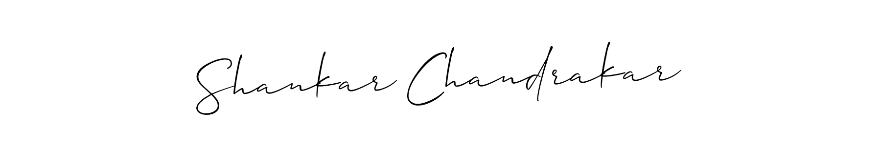 Use a signature maker to create a handwritten signature online. With this signature software, you can design (Allison_Script) your own signature for name Shankar Chandrakar. Shankar Chandrakar signature style 2 images and pictures png