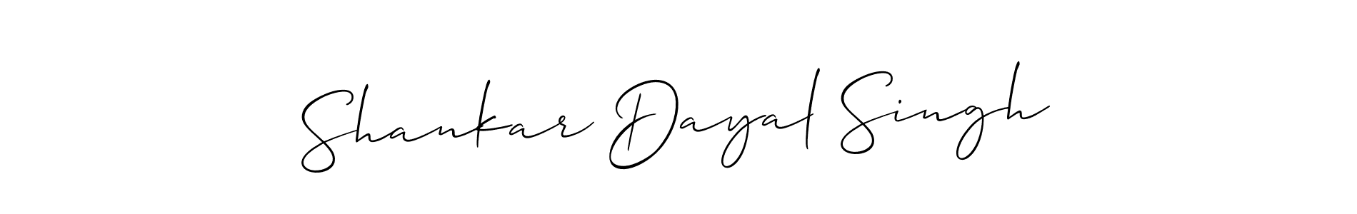 Make a beautiful signature design for name Shankar Dayal Singh. With this signature (Allison_Script) style, you can create a handwritten signature for free. Shankar Dayal Singh signature style 2 images and pictures png