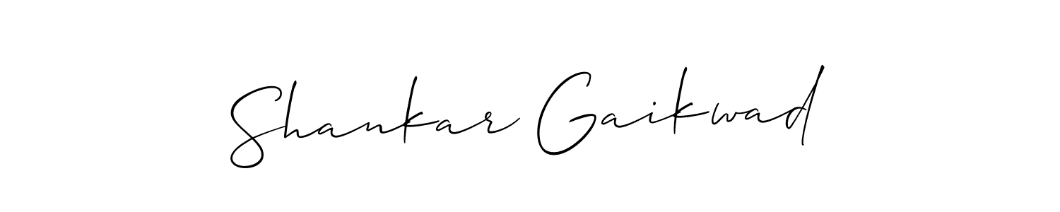 The best way (Allison_Script) to make a short signature is to pick only two or three words in your name. The name Shankar Gaikwad include a total of six letters. For converting this name. Shankar Gaikwad signature style 2 images and pictures png