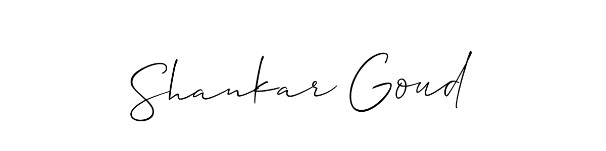 It looks lik you need a new signature style for name Shankar Goud. Design unique handwritten (Allison_Script) signature with our free signature maker in just a few clicks. Shankar Goud signature style 2 images and pictures png