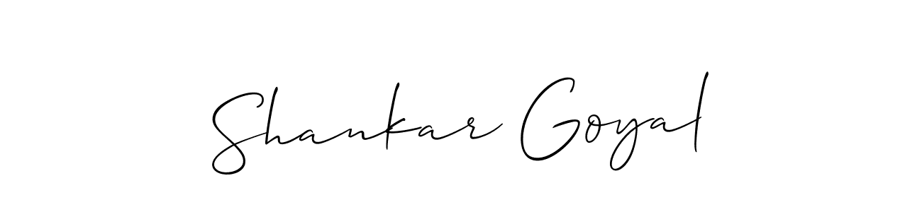 The best way (Allison_Script) to make a short signature is to pick only two or three words in your name. The name Shankar Goyal include a total of six letters. For converting this name. Shankar Goyal signature style 2 images and pictures png