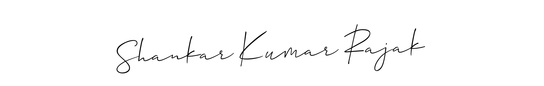 Use a signature maker to create a handwritten signature online. With this signature software, you can design (Allison_Script) your own signature for name Shankar Kumar Rajak. Shankar Kumar Rajak signature style 2 images and pictures png