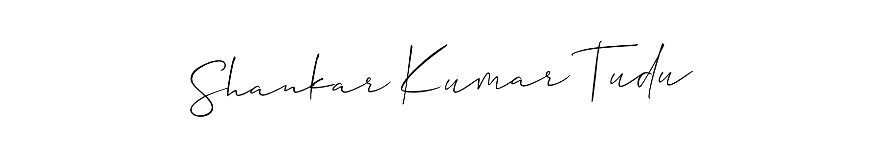 Create a beautiful signature design for name Shankar Kumar Tudu. With this signature (Allison_Script) fonts, you can make a handwritten signature for free. Shankar Kumar Tudu signature style 2 images and pictures png