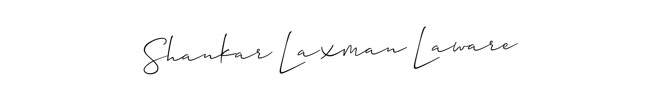How to make Shankar Laxman Laware signature? Allison_Script is a professional autograph style. Create handwritten signature for Shankar Laxman Laware name. Shankar Laxman Laware signature style 2 images and pictures png