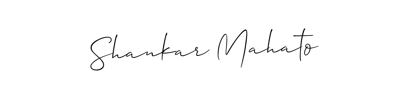 You should practise on your own different ways (Allison_Script) to write your name (Shankar Mahato) in signature. don't let someone else do it for you. Shankar Mahato signature style 2 images and pictures png