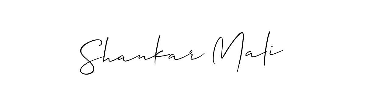 The best way (Allison_Script) to make a short signature is to pick only two or three words in your name. The name Shankar Mali include a total of six letters. For converting this name. Shankar Mali signature style 2 images and pictures png