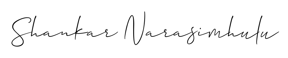 Personalize your online presence with Shankar Narasimhulu signature rendered in elegant Allison_Script font. Great for website footers and blogs. Shankar Narasimhulu signature style 2 images and pictures png