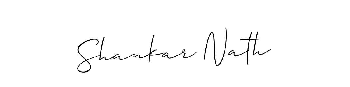 How to Draw Shankar Nath signature style? Allison_Script is a latest design signature styles for name Shankar Nath. Shankar Nath signature style 2 images and pictures png