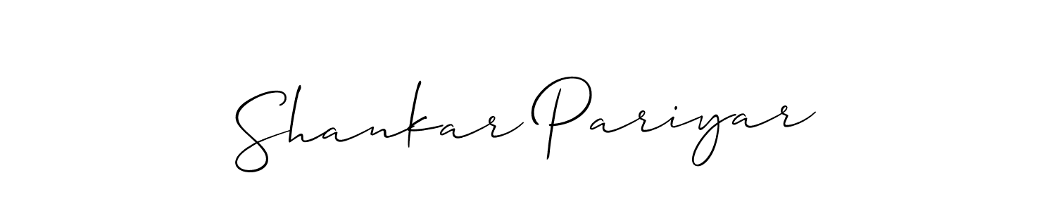 How to make Shankar Pariyar signature? Allison_Script is a professional autograph style. Create handwritten signature for Shankar Pariyar name. Shankar Pariyar signature style 2 images and pictures png