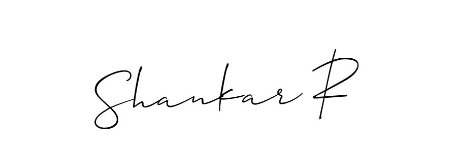 if you are searching for the best signature style for your name Shankar R. so please give up your signature search. here we have designed multiple signature styles  using Allison_Script. Shankar R signature style 2 images and pictures png