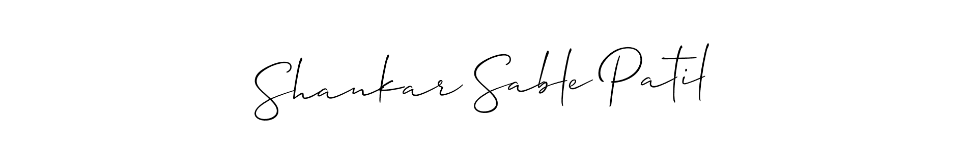 Allison_Script is a professional signature style that is perfect for those who want to add a touch of class to their signature. It is also a great choice for those who want to make their signature more unique. Get Shankar Sable Patil name to fancy signature for free. Shankar Sable Patil signature style 2 images and pictures png