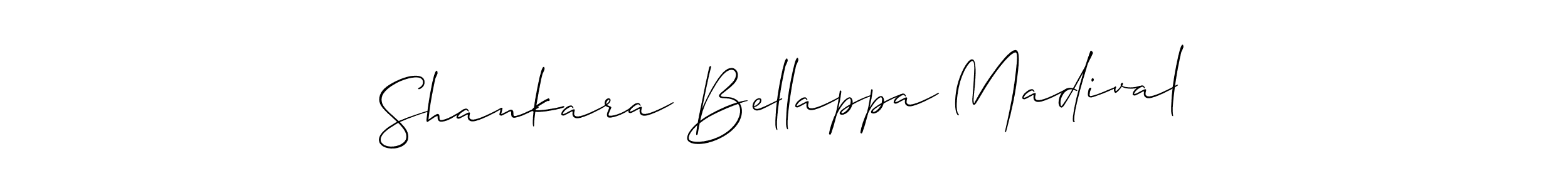 How to make Shankara Bellappa Madival name signature. Use Allison_Script style for creating short signs online. This is the latest handwritten sign. Shankara Bellappa Madival signature style 2 images and pictures png