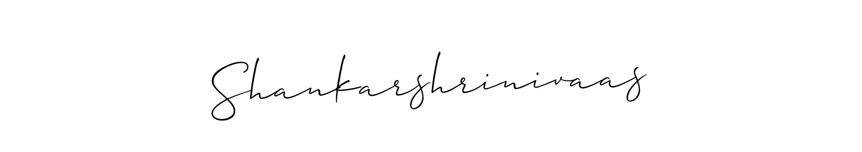 You should practise on your own different ways (Allison_Script) to write your name (Shankarshrinivaas) in signature. don't let someone else do it for you. Shankarshrinivaas signature style 2 images and pictures png