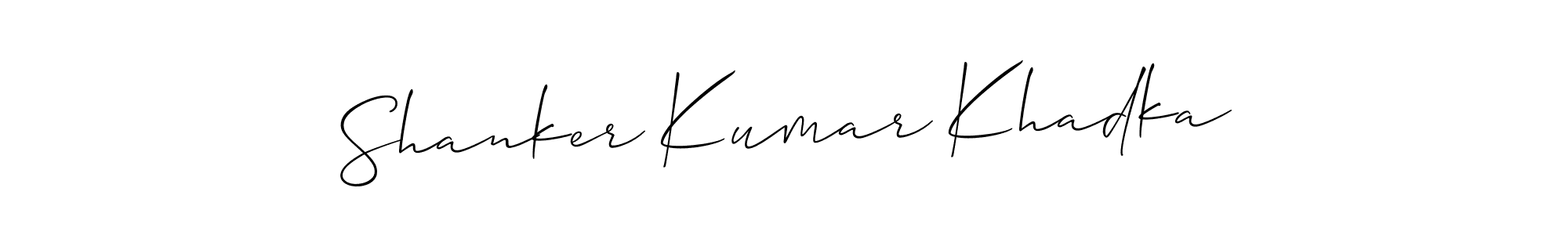 Similarly Allison_Script is the best handwritten signature design. Signature creator online .You can use it as an online autograph creator for name Shanker Kumar Khadka. Shanker Kumar Khadka signature style 2 images and pictures png