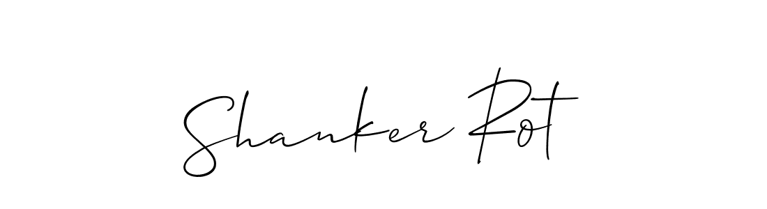 Design your own signature with our free online signature maker. With this signature software, you can create a handwritten (Allison_Script) signature for name Shanker Rot. Shanker Rot signature style 2 images and pictures png