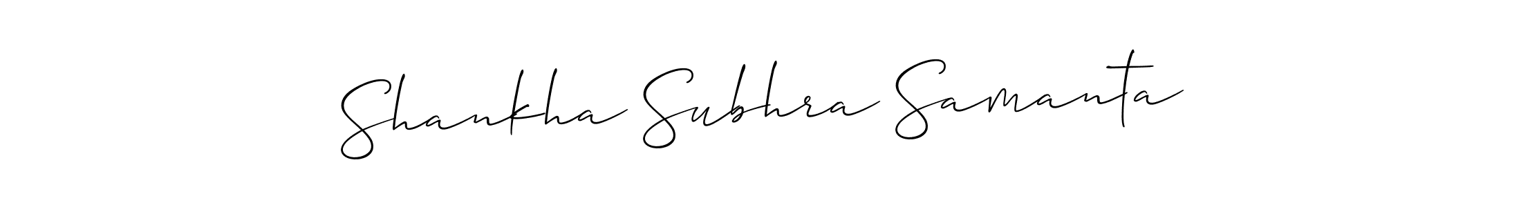 Also we have Shankha Subhra Samanta name is the best signature style. Create professional handwritten signature collection using Allison_Script autograph style. Shankha Subhra Samanta signature style 2 images and pictures png