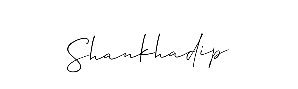 You should practise on your own different ways (Allison_Script) to write your name (Shankhadip) in signature. don't let someone else do it for you. Shankhadip signature style 2 images and pictures png