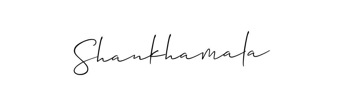 Also You can easily find your signature by using the search form. We will create Shankhamala name handwritten signature images for you free of cost using Allison_Script sign style. Shankhamala signature style 2 images and pictures png