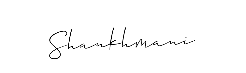 How to Draw Shankhmani signature style? Allison_Script is a latest design signature styles for name Shankhmani. Shankhmani signature style 2 images and pictures png