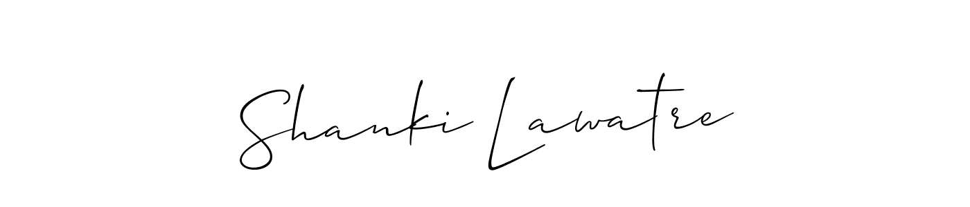 How to make Shanki Lawatre signature? Allison_Script is a professional autograph style. Create handwritten signature for Shanki Lawatre name. Shanki Lawatre signature style 2 images and pictures png