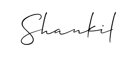 The Allison_Script font transforms the name Shankil into an executive sign with sharp precision and distinguished character. Shankil signature style 2 images and pictures png