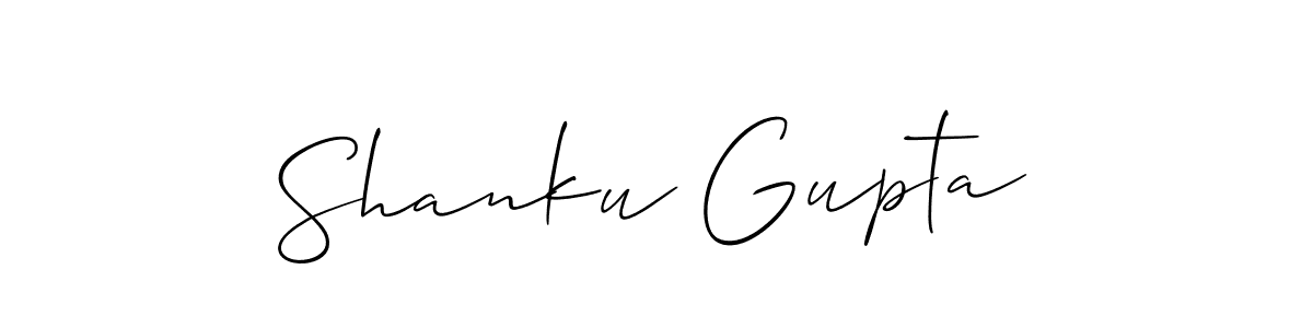 Also You can easily find your signature by using the search form. We will create Shanku Gupta name handwritten signature images for you free of cost using Allison_Script sign style. Shanku Gupta signature style 2 images and pictures png