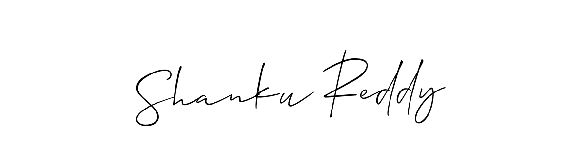 You should practise on your own different ways (Allison_Script) to write your name (Shanku Reddy) in signature. don't let someone else do it for you. Shanku Reddy signature style 2 images and pictures png