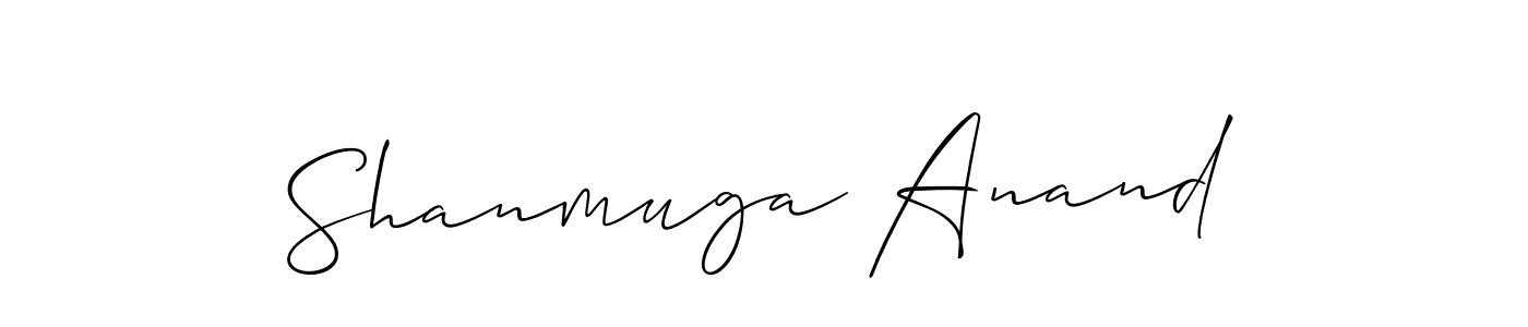 It looks lik you need a new signature style for name Shanmuga Anand. Design unique handwritten (Allison_Script) signature with our free signature maker in just a few clicks. Shanmuga Anand signature style 2 images and pictures png