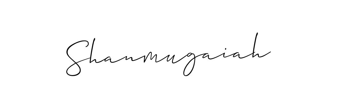 Create a beautiful signature design for name Shanmugaiah. With this signature (Allison_Script) fonts, you can make a handwritten signature for free. Shanmugaiah signature style 2 images and pictures png