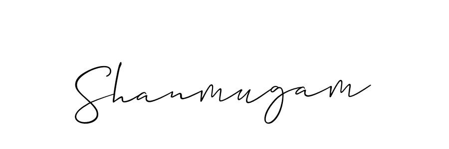 Also we have Shanmugam name is the best signature style. Create professional handwritten signature collection using Allison_Script autograph style. Shanmugam signature style 2 images and pictures png