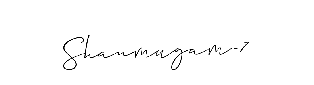 It looks lik you need a new signature style for name Shanmugam-7. Design unique handwritten (Allison_Script) signature with our free signature maker in just a few clicks. Shanmugam-7 signature style 2 images and pictures png