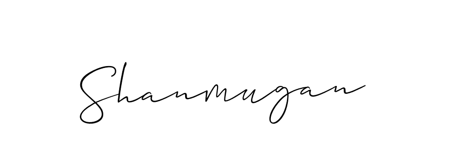 Design your own signature with our free online signature maker. With this signature software, you can create a handwritten (Allison_Script) signature for name Shanmugan. Shanmugan signature style 2 images and pictures png