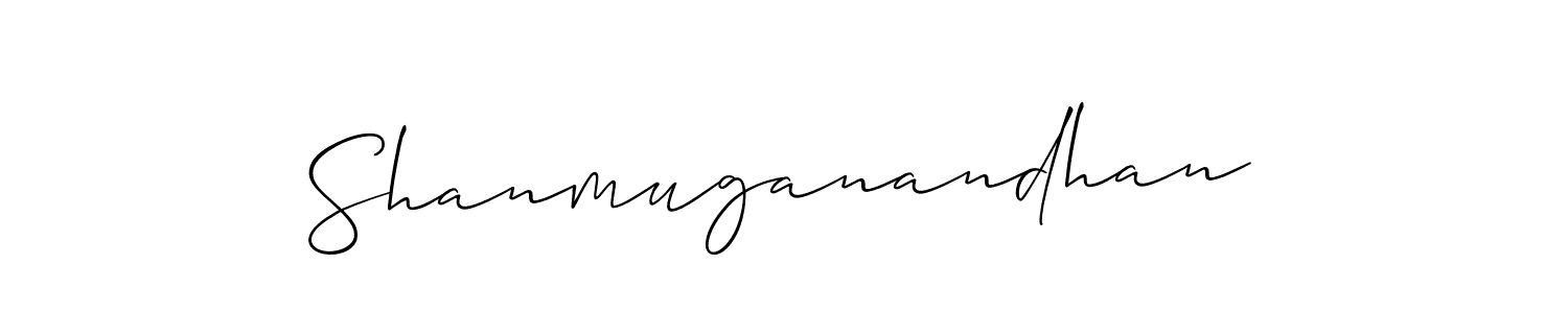 Create a beautiful signature design for name Shanmuganandhan. With this signature (Allison_Script) fonts, you can make a handwritten signature for free. Shanmuganandhan signature style 2 images and pictures png