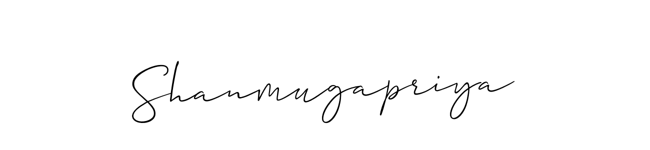 Allison_Script is a professional signature style that is perfect for those who want to add a touch of class to their signature. It is also a great choice for those who want to make their signature more unique. Get Shanmugapriya name to fancy signature for free. Shanmugapriya signature style 2 images and pictures png